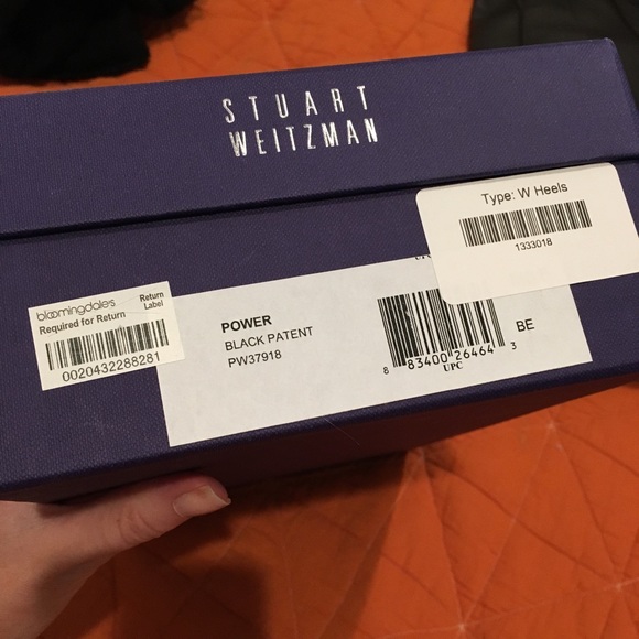 Stuart Weitzman classic blk Patent Mid Heel 8.5 - Picture 6 of 6